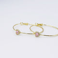 1 Radiance Pink Heart Hoop