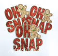 Oh Snap Gingerbread Sequins Patch 