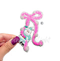 Hanging Bow Santa Sequins Christmas Patch-SMALL