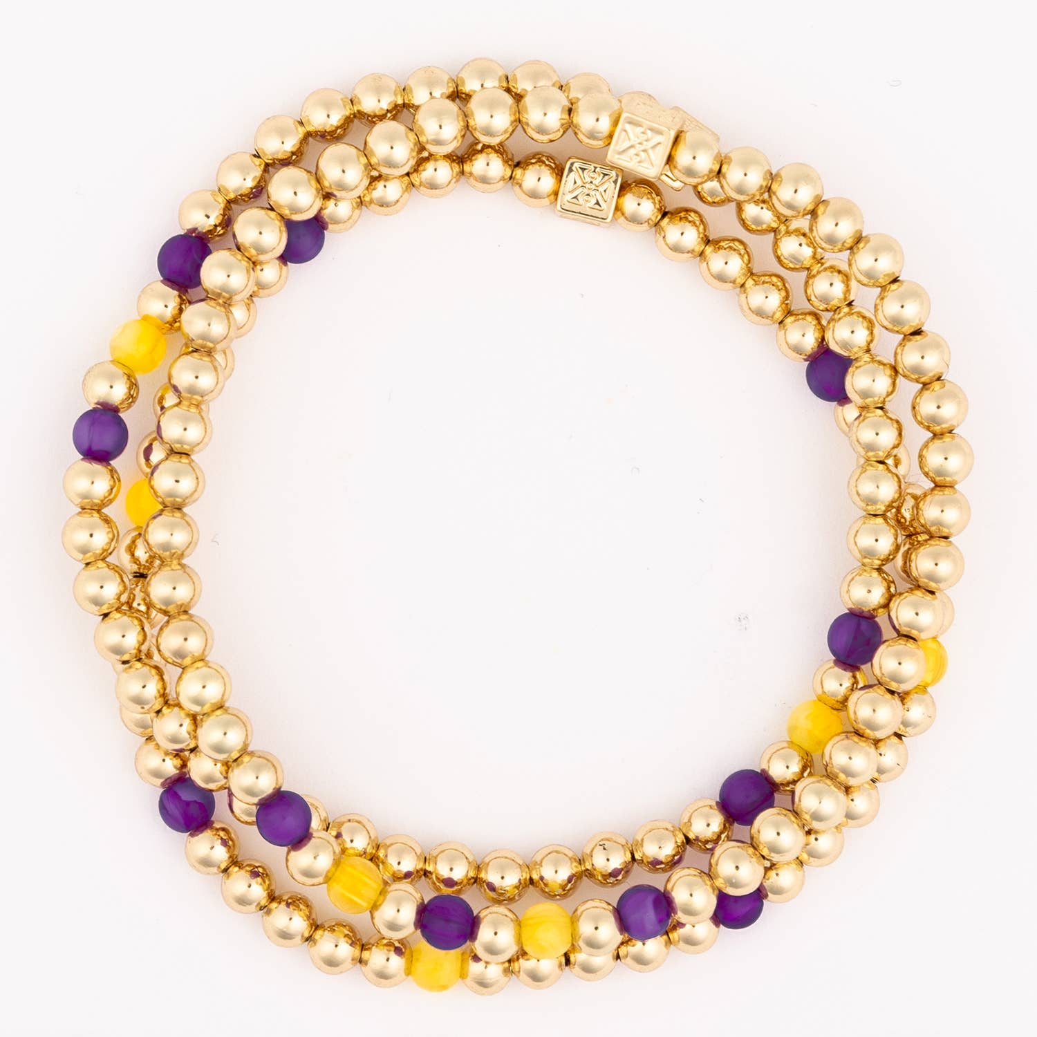 Bracelet Lidia Purple & Gold