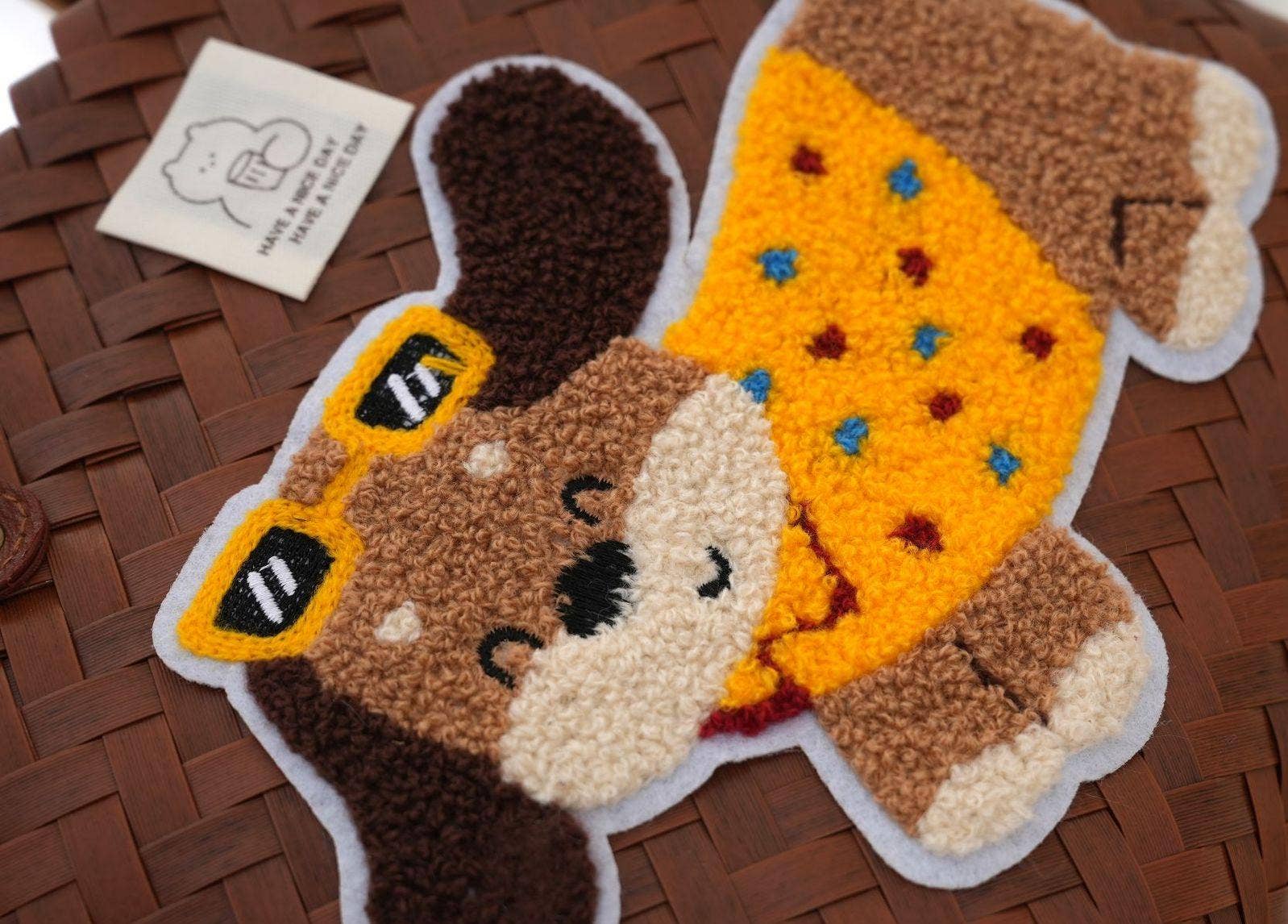 Sunny Pup Woven Tote