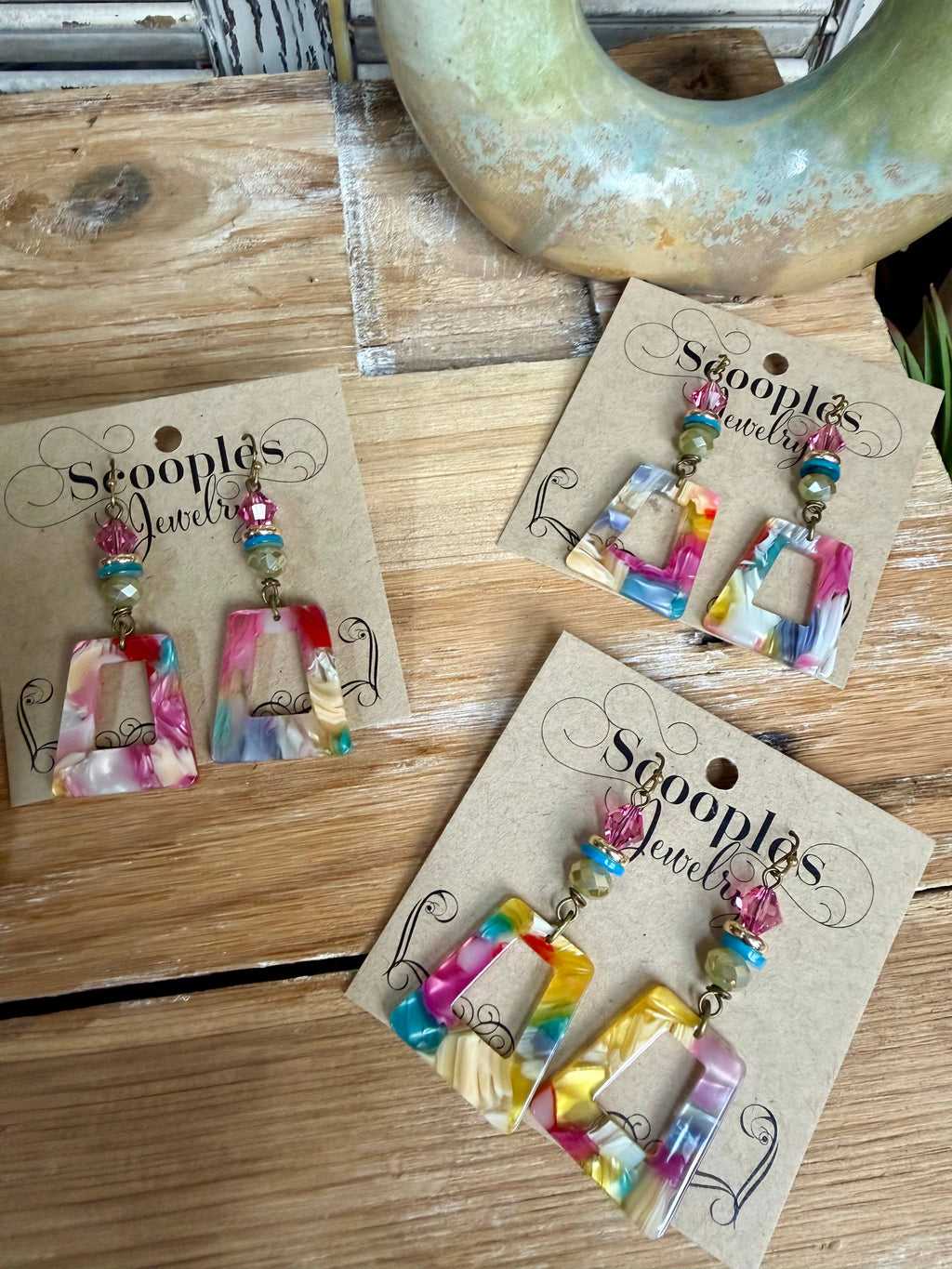 Colorful Roulette Charm Neck