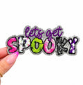 Lets Get Spooky Halloween Sequin Patch - Small