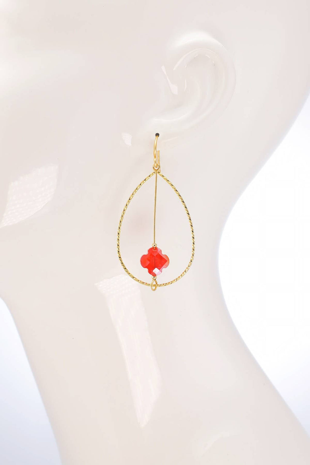 Bayou Glow Crystal Teardrop Earrings