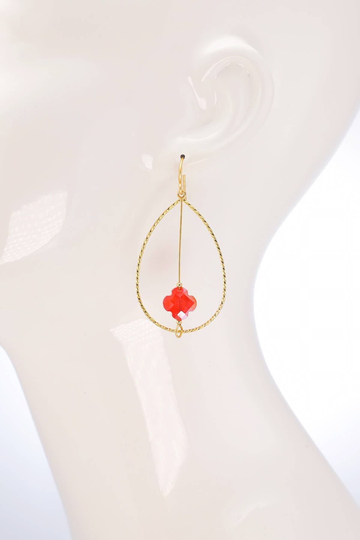 Bayou Glow Crystal Teardrop Earrings