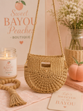 Fame Braided Semi Circle Tote Bag