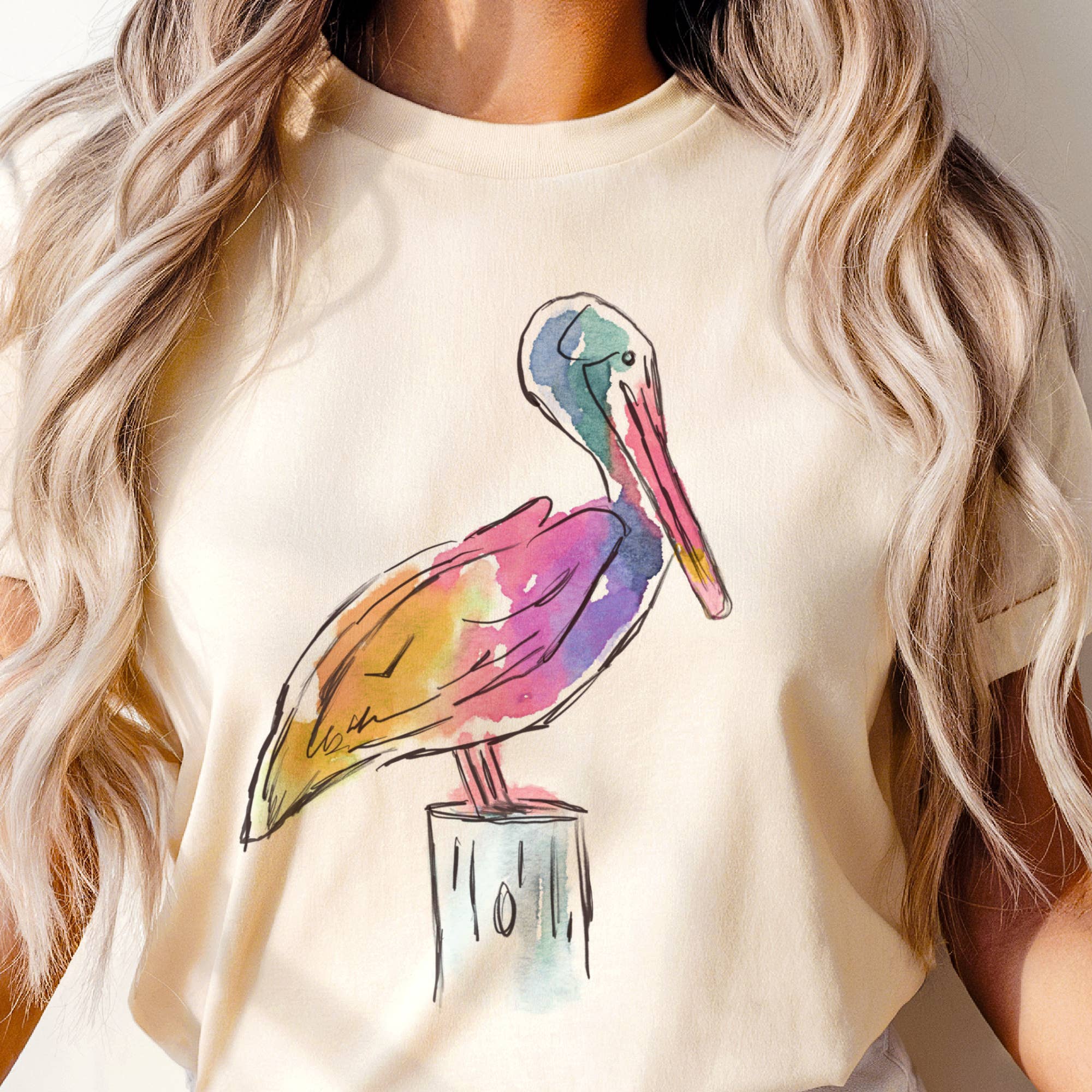 Coastal Pelican Beach Resort Country Club Ocean Graphic Tee