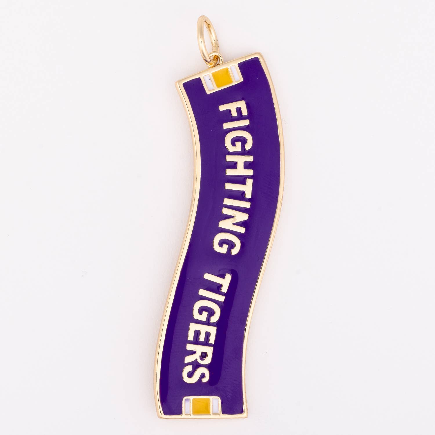Fighting Tigers Spirit Banner Charm