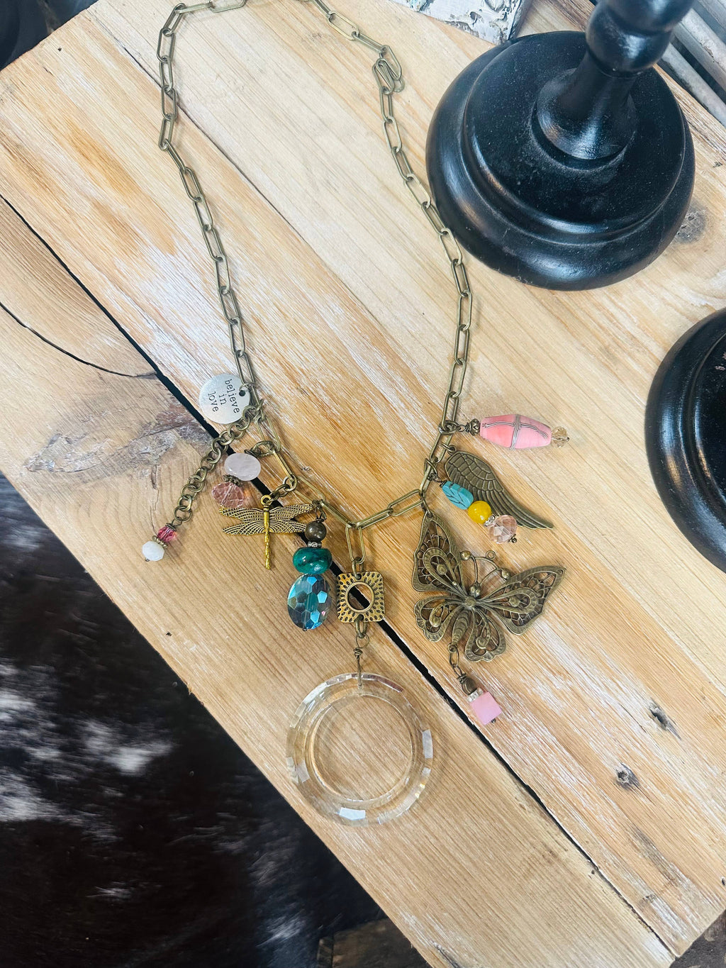 Gypsy Junk Originals  Butterfly Necklace 