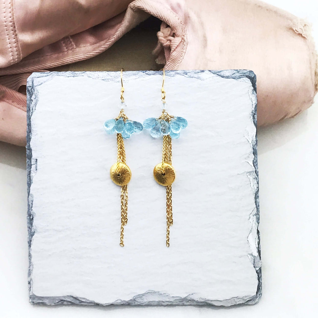 Amethyst En Pointe Earrings