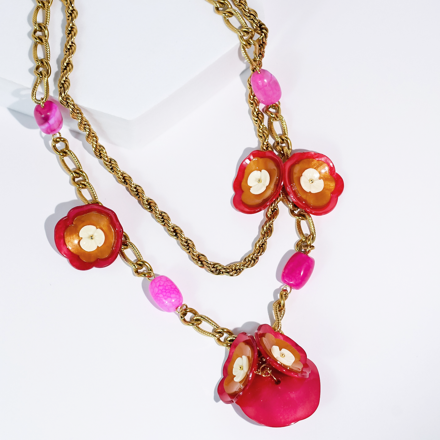 water proof Berry Bloom Necklace