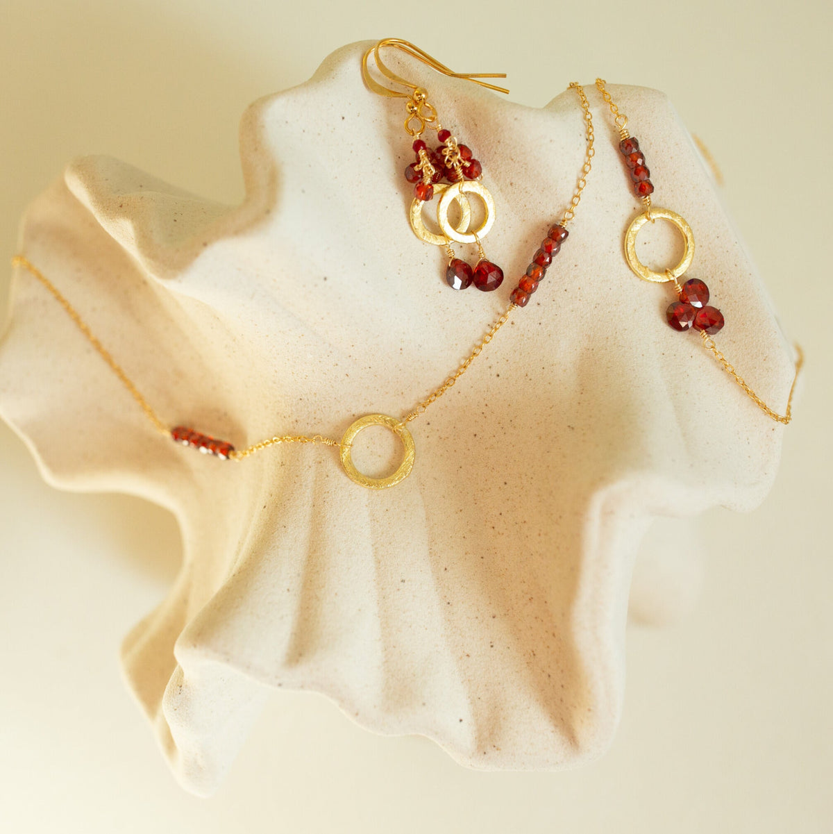 Garnet Solara Necklace