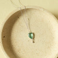 Green Amethyst Silver Isla Necklace
