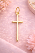 Golden Grace Cross Charm Necklace Pendant✨