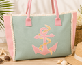 Harbor Breeze Anchor Canvas Tote