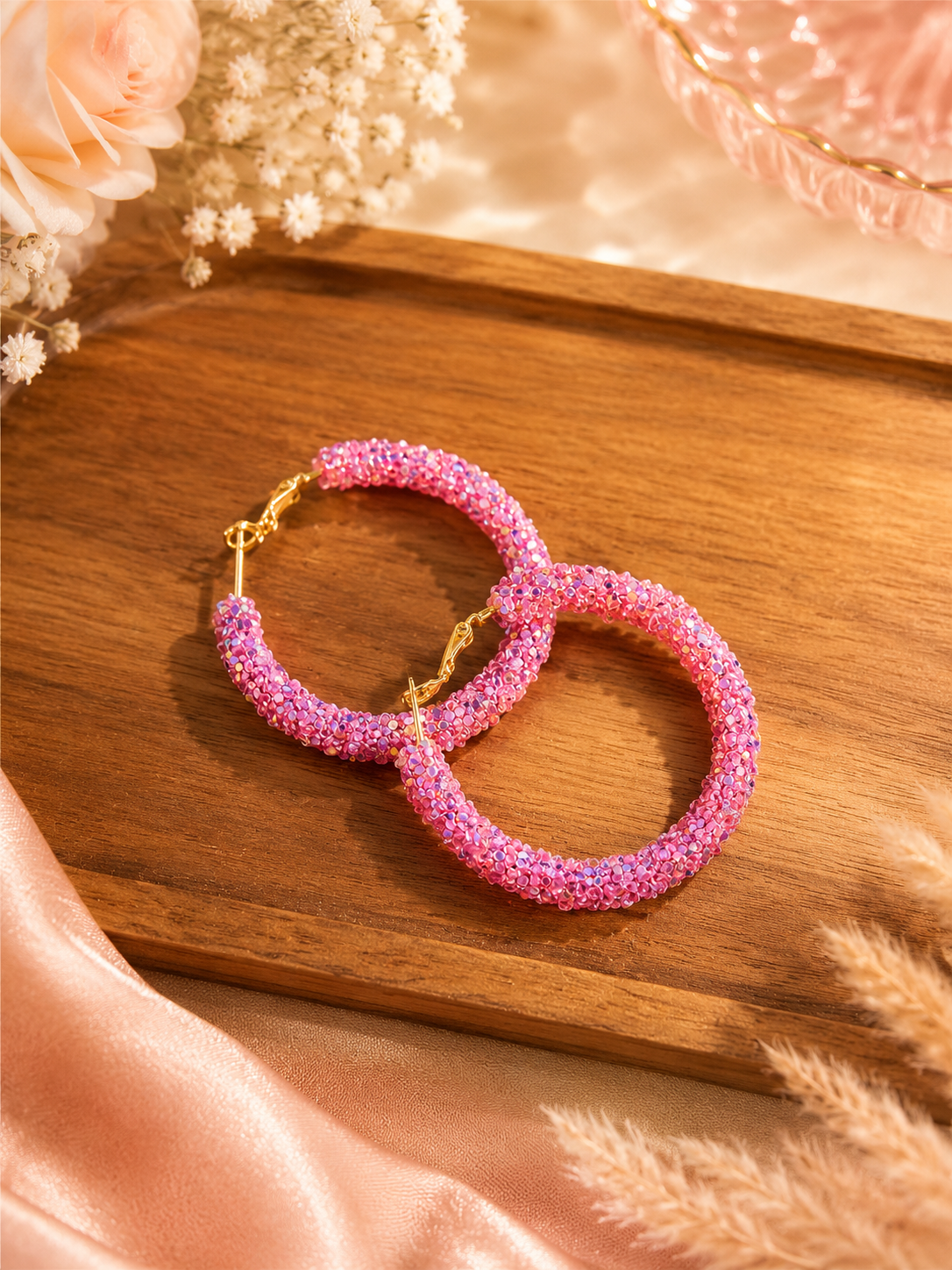 Sugar Sparkle Hoop Earrings