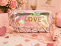 Love Luxe Holographic Cosmetic Bag – Iridescent Makeup & Travel Organizer