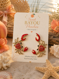 Bayou Belle Crab Earrings 🦀
