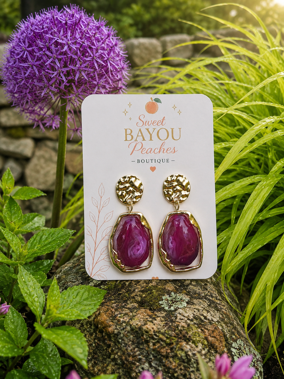 Bayou Amethyst Earrings