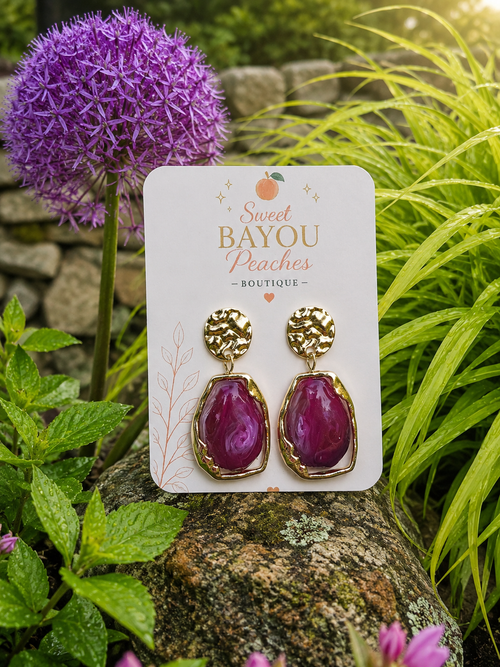 Bayou Amethyst Earrings