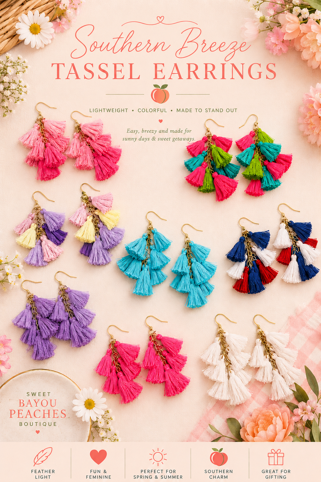 Southern Breeze Tassel Earrings
