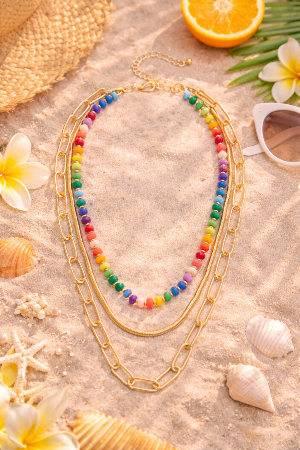 Confetti Glow Layered Necklace