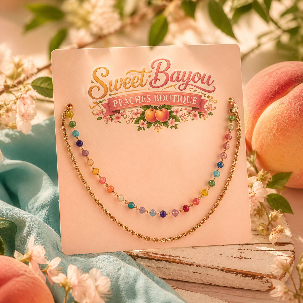 Golden Hour Layered Beaded Necklace Set
