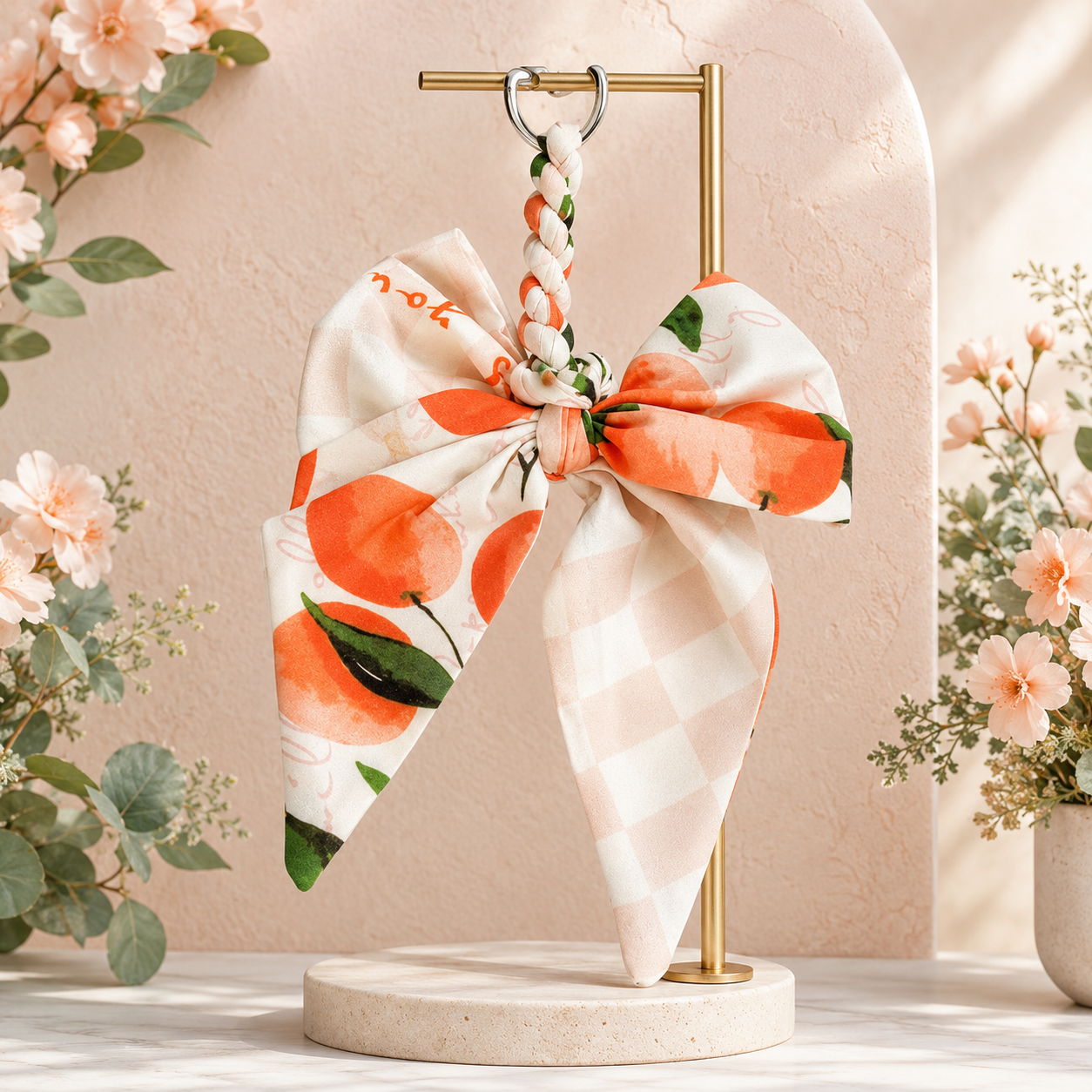 Bow & Bloom Scarf Bag Charm