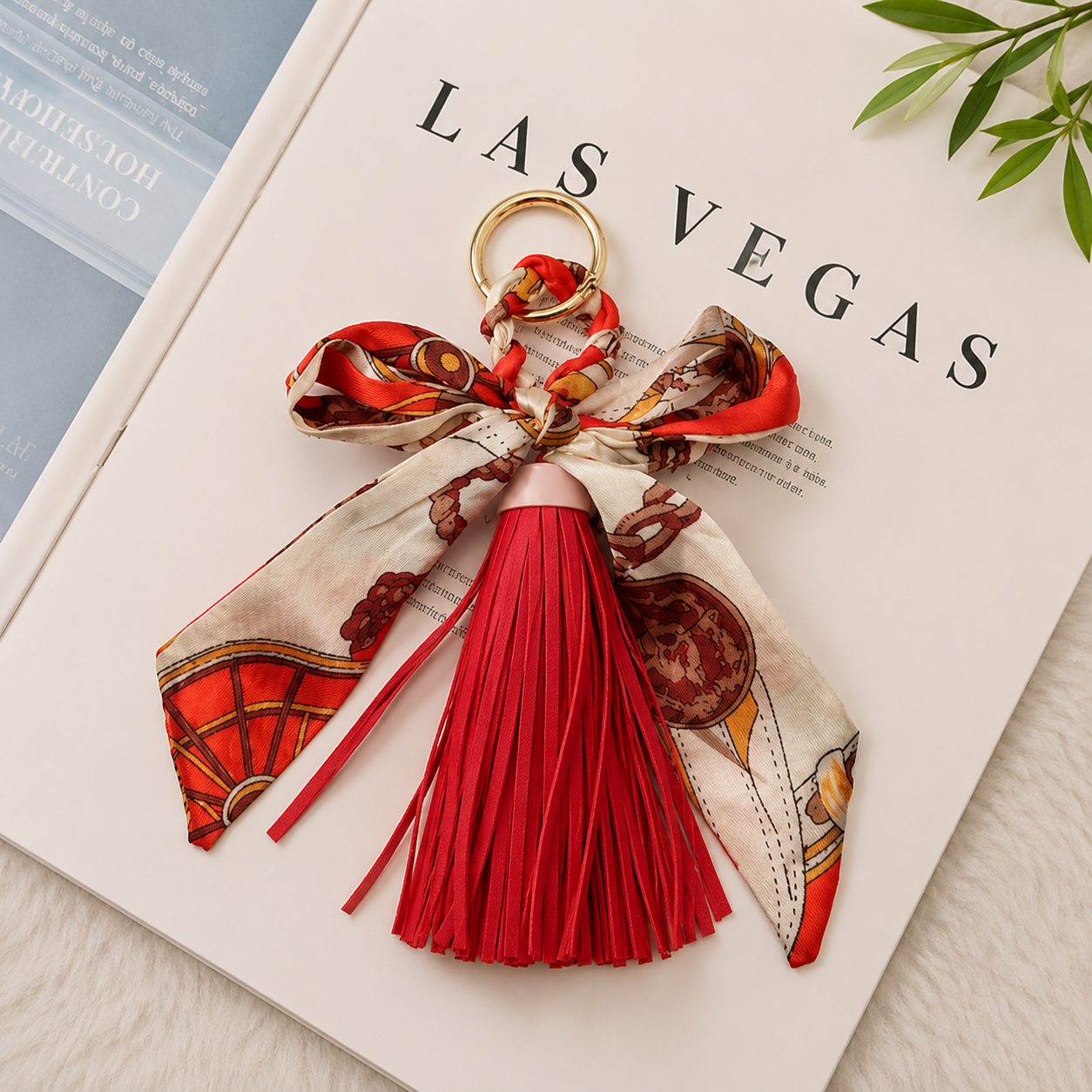 Wanderlust Scarf & Tassel Bag Charm