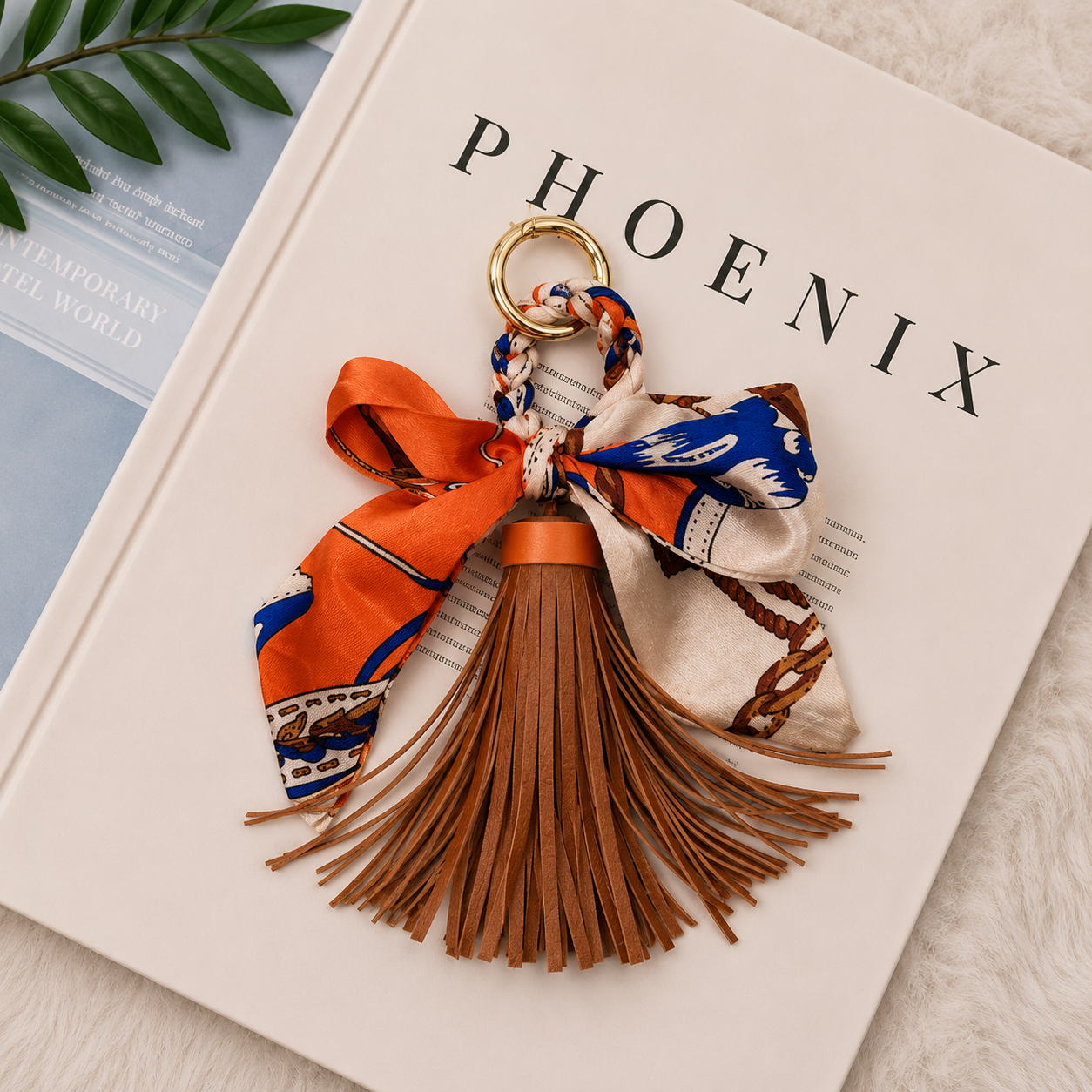 Wanderlust Scarf & Tassel Bag Charm