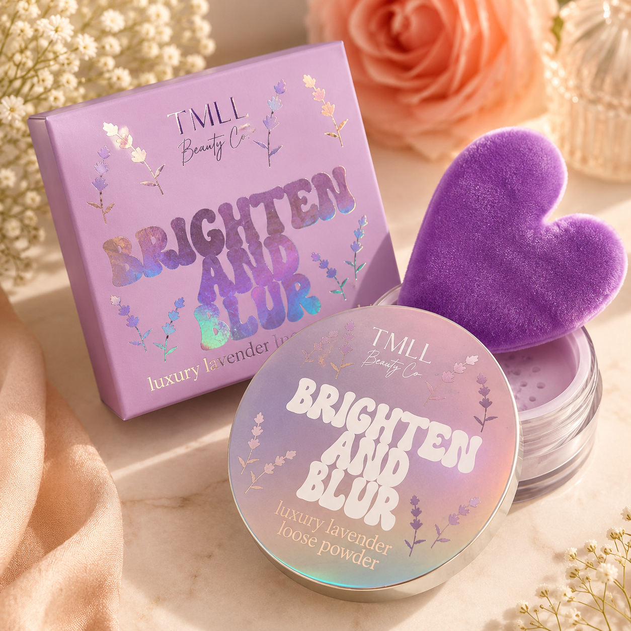 Brighten & Blur Lavender Setting Powder
