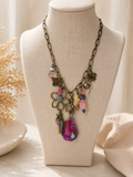 Pink Treasure Charm Necklace