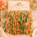 Peachy Pop Seed Bead Bracelets