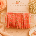 🍑 Peachy Pretty Seed Bead Bracelet