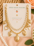 Peachy Pearl Charm Bag Chain