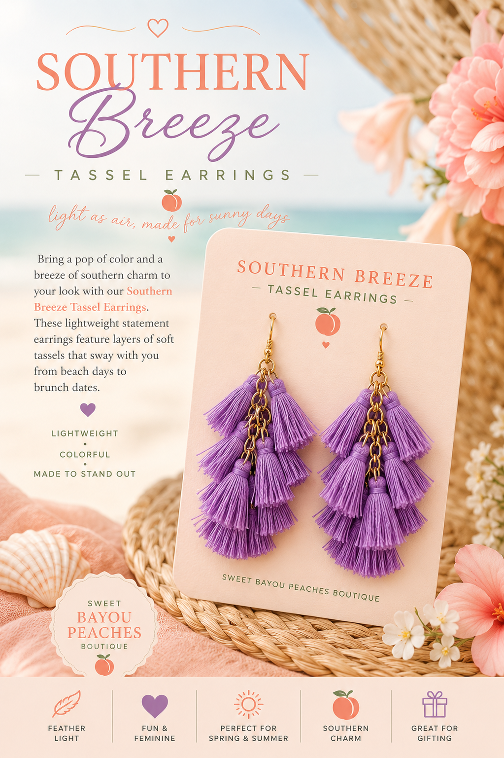 Southern Breeze Tassel Earrings