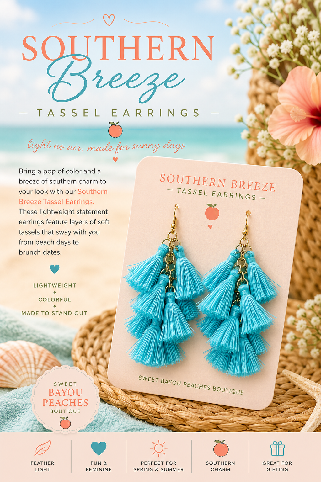 Southern Breeze Tassel Earrings