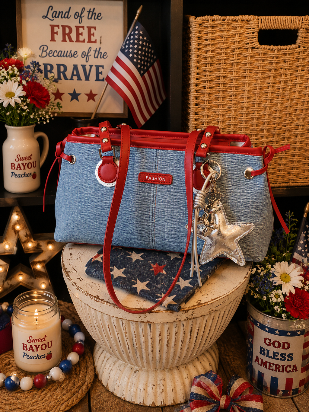 ⭐ Americana Charm Tote Bag
