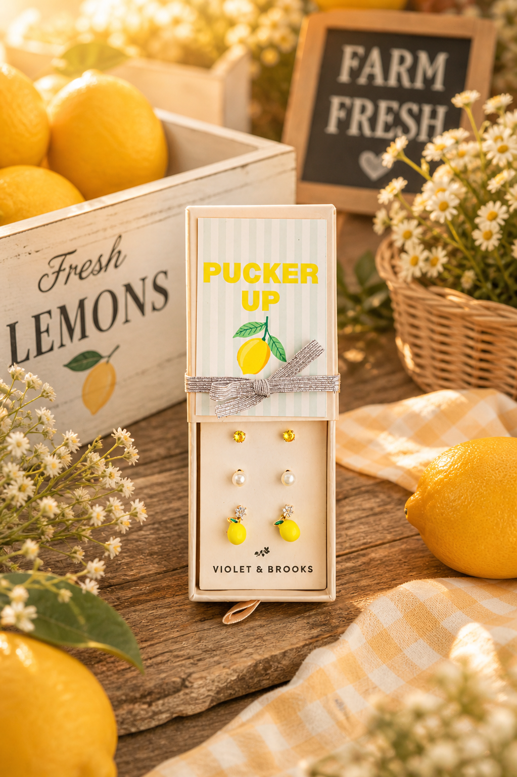 Sweet Bayou Fruit Charm Earring Trio – 3 Pair Gift Set