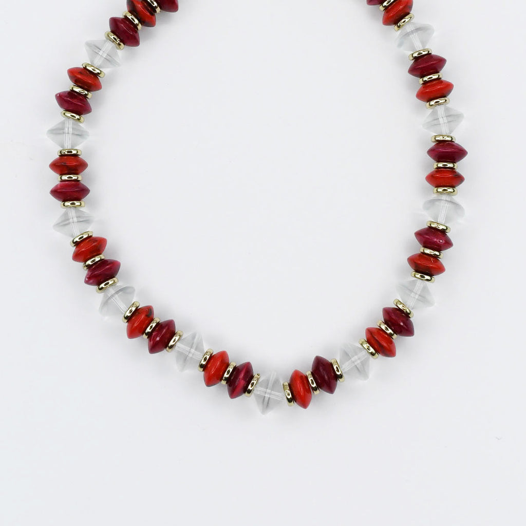Cherry Pop Beaded Necklace