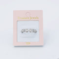 Crystal Fancy Link Silver