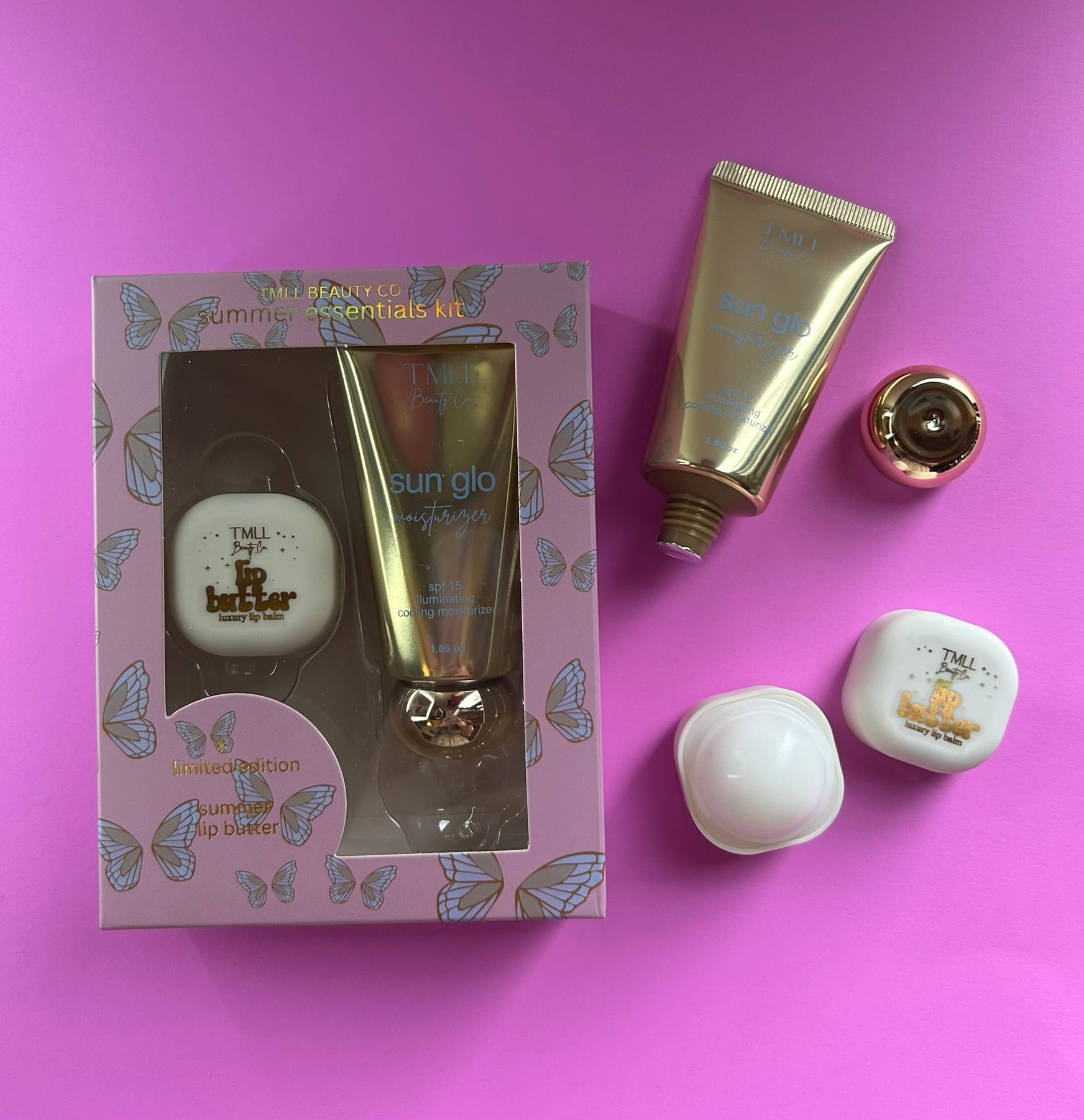 Summer Essentials Kit - Cooling Sun Glo + Limited Edition Lip Butter