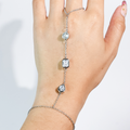 Dazzle Drip Silver Hand Chain