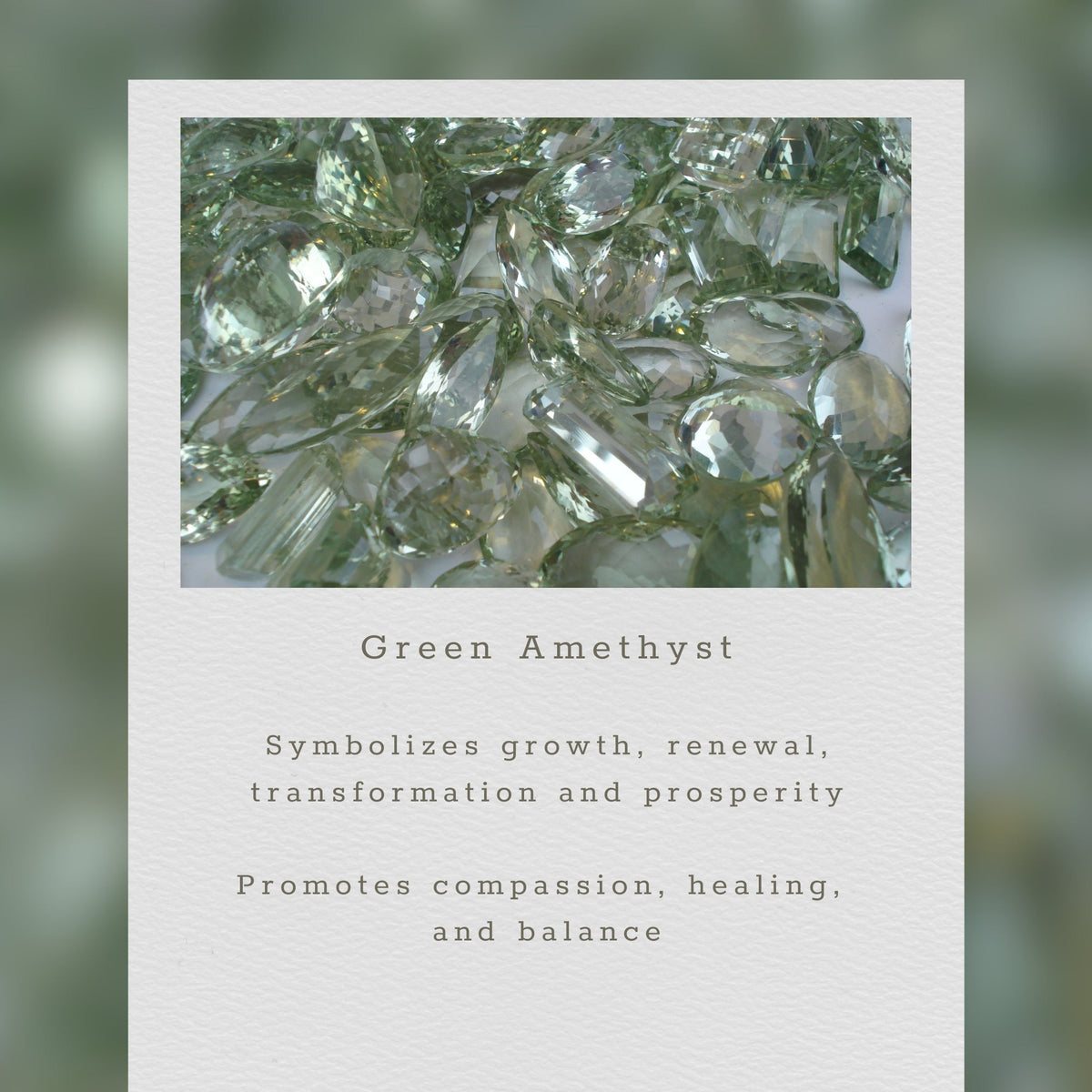 Green Amethyst Silver Sparkler Necklace