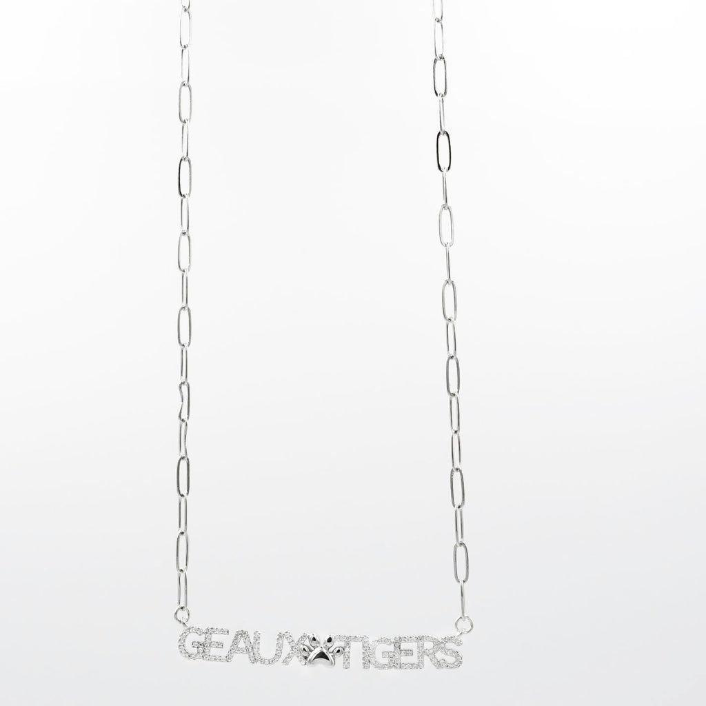 GEAUX TIGERS Silver T42