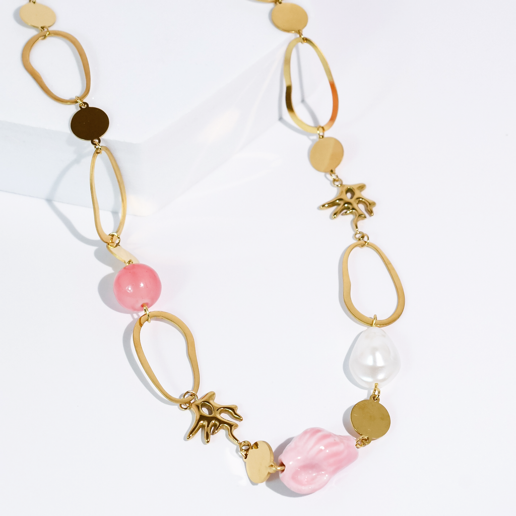 Golden Coral Necklace