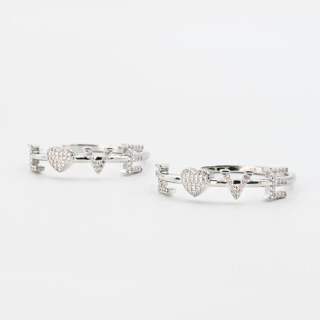 Amour Hoop Silver