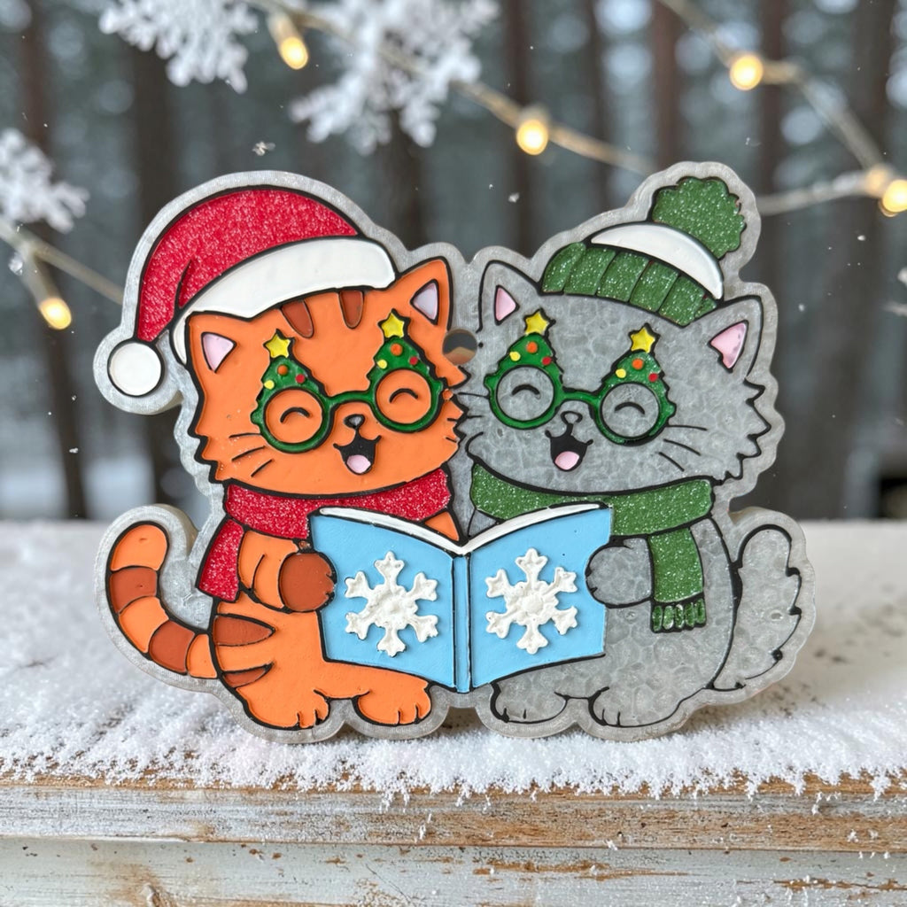 Caroling Cats Freshie