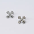 Lily Blush Silver Stud