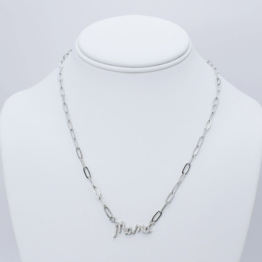 Mama Necklace Silver F29